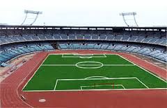 Jawaharlal Nehru Stadium Chennai 球場的照片