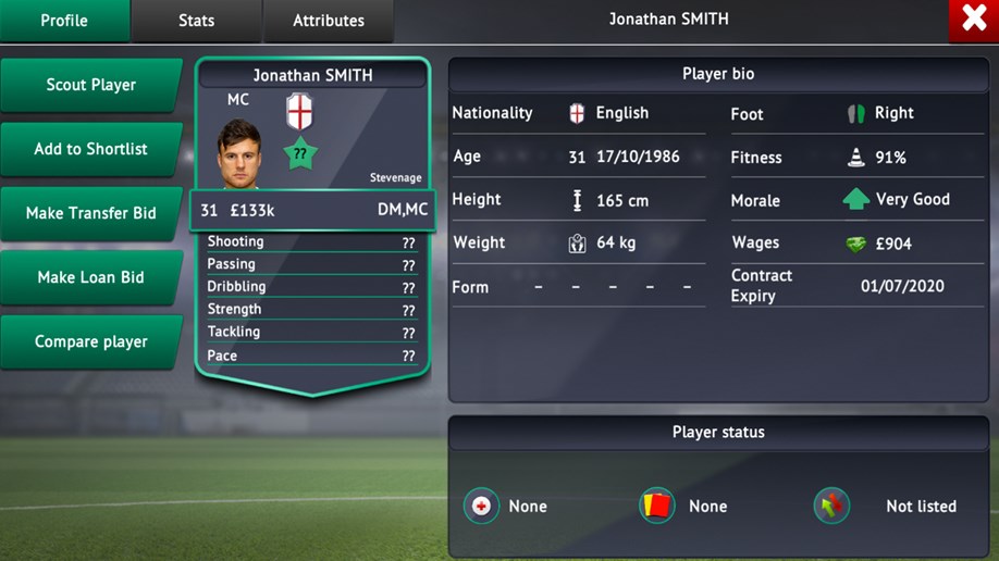 Soccer Manager 2019 Realistic Transfer System